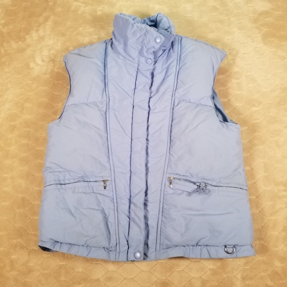 VTG Black Bear‎ Women's Goose Down Vest Sz Medium See Pics
